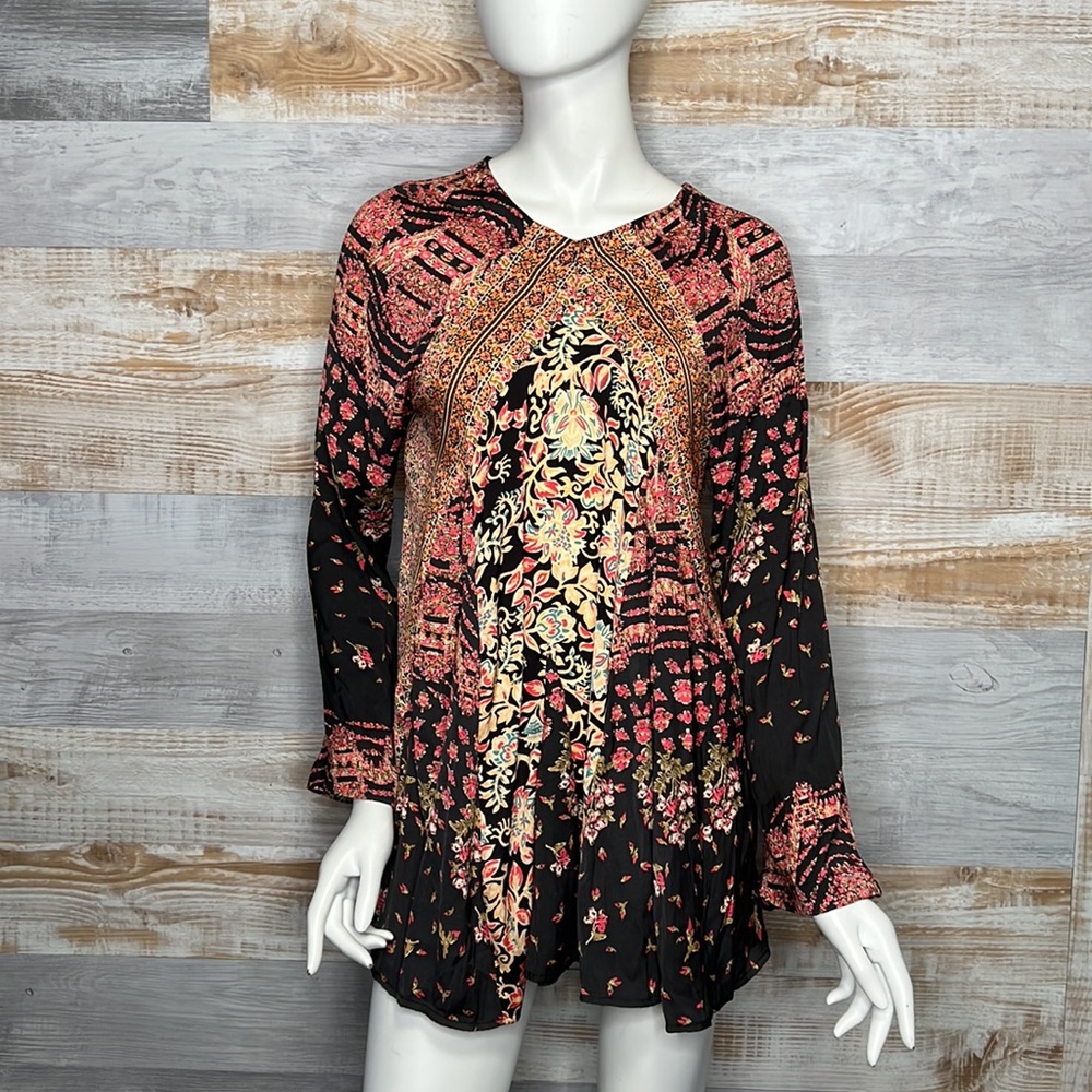 Free People Stevie printed tunic dress in multi size XSmall